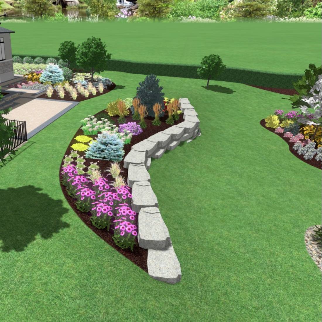 Complete landscape design project